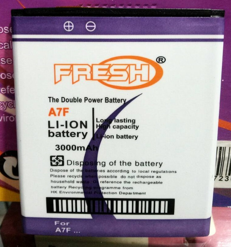 BATERAI FRESH DOBEL POWER EVERCOSS A7F 3.000 MAH